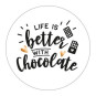 sticker life chocolate