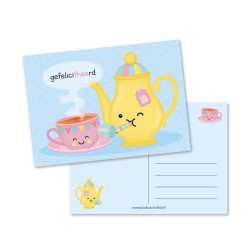 kaart gefelicitheerd