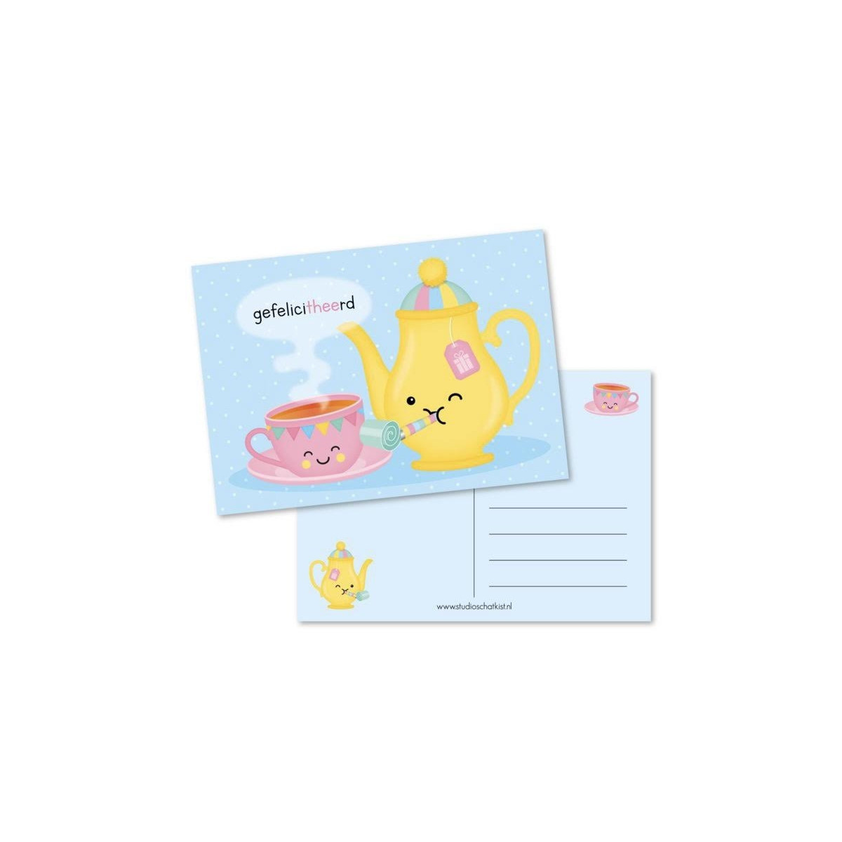 kaart gefelicitheerd