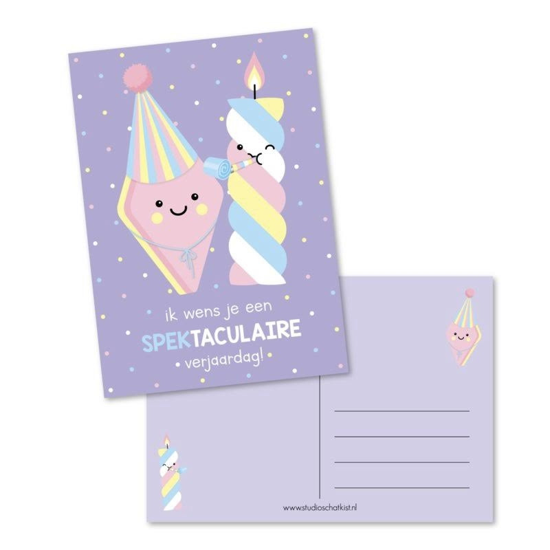 kaart spektaculaire verjaardag