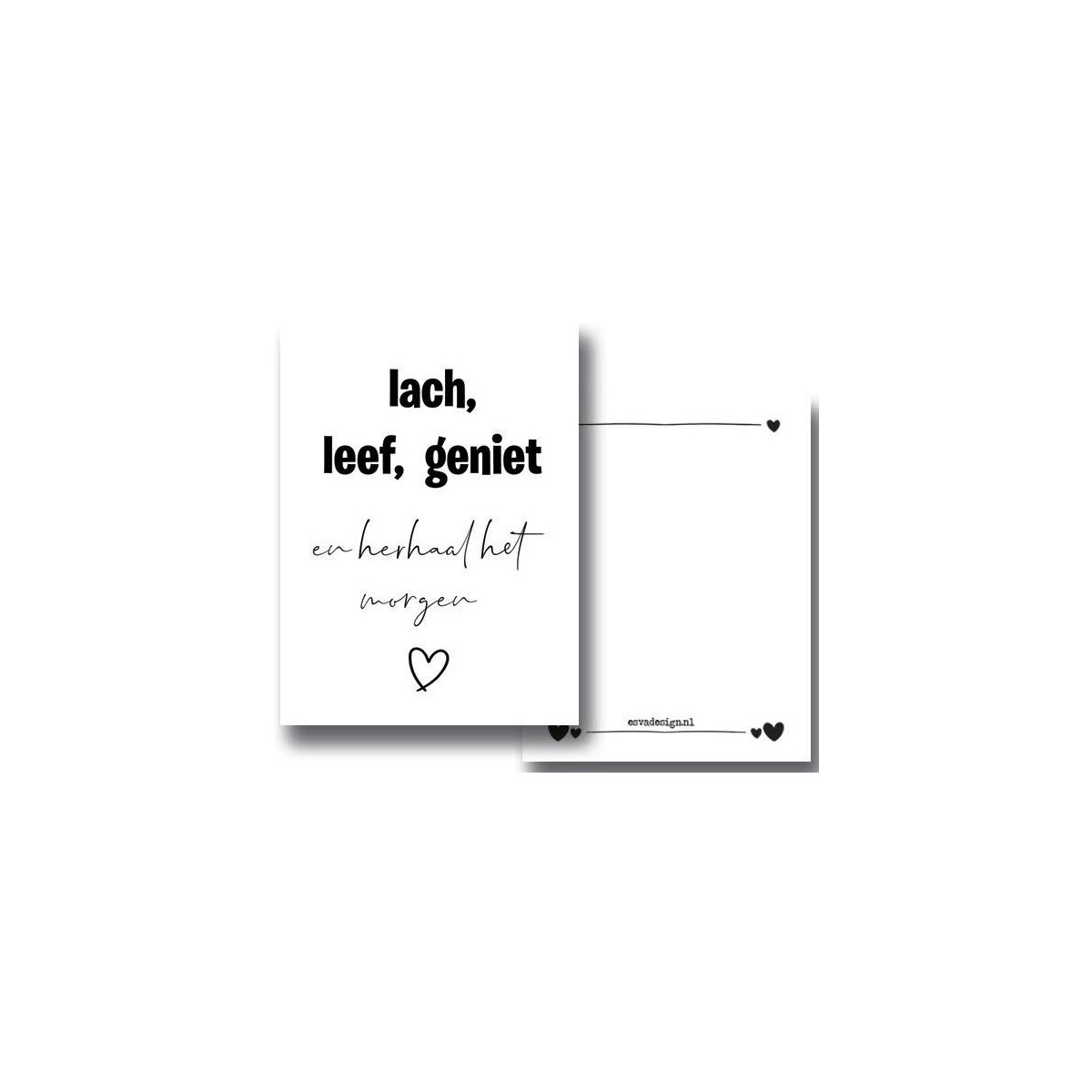 kaart lach leef geniet