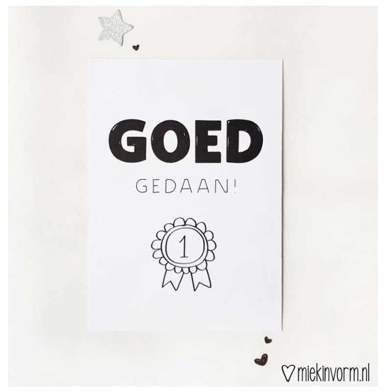 kaart goed gedaan