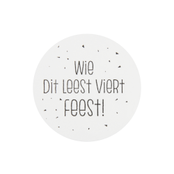 sticker leest feest