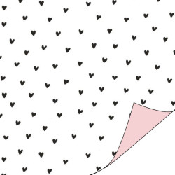 kadopapier hartjes roze