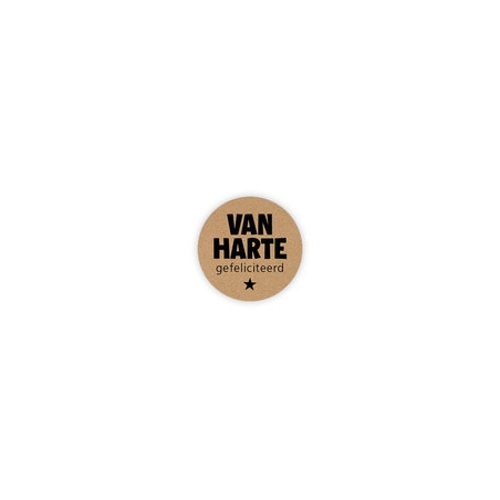 sticker gefeliciteerd kraft