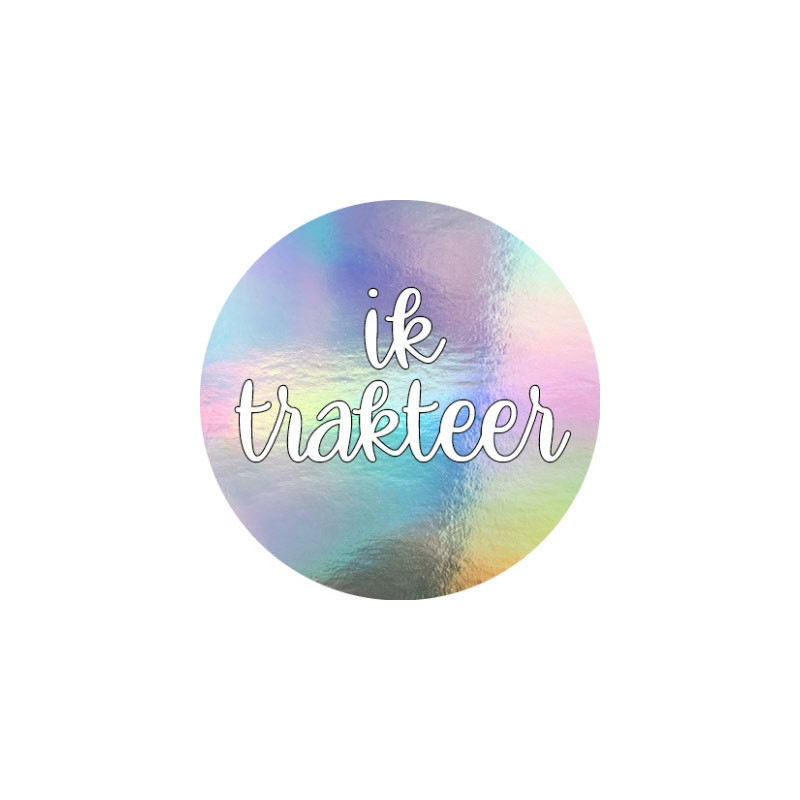 sticker ik trakteer