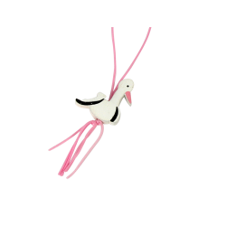 gelukspoppetje ooievaar roze