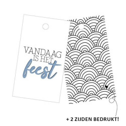 kadolabel vandaag feest waves