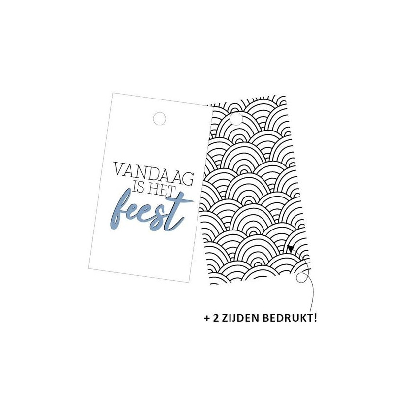 kadolabel vandaag feest waves
