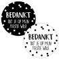 sticker bedankt feestje