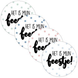 sticker mijn feestje