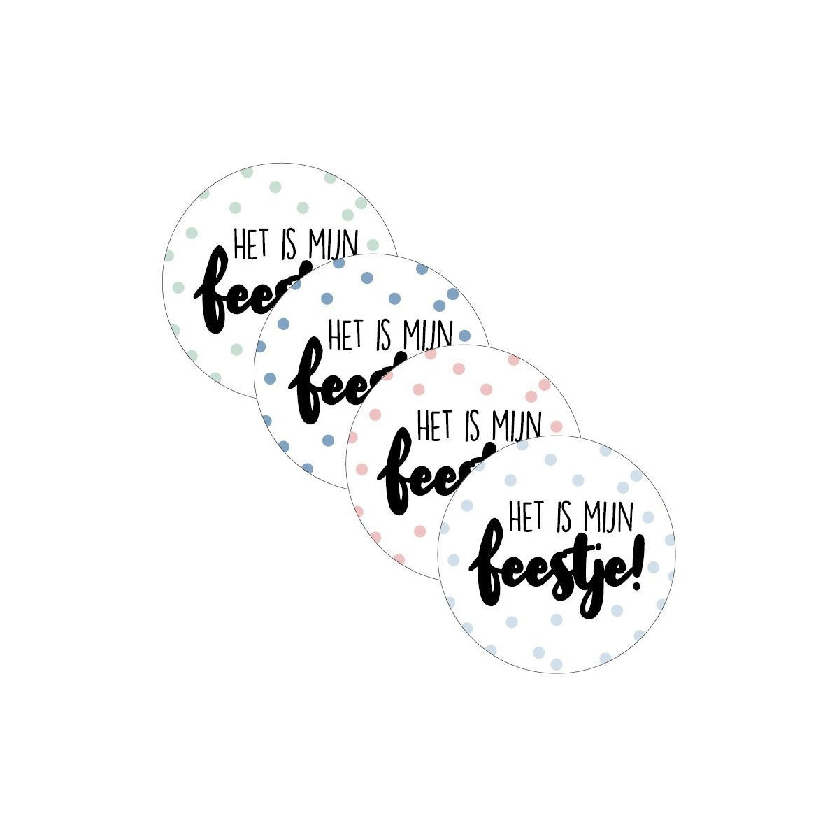 sticker mijn feestje