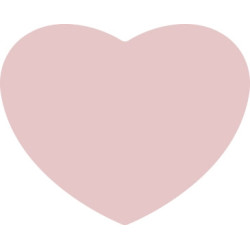 sticker hart lichtroze