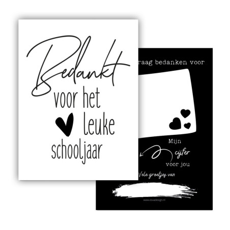 mini kaart fijne schooljaar