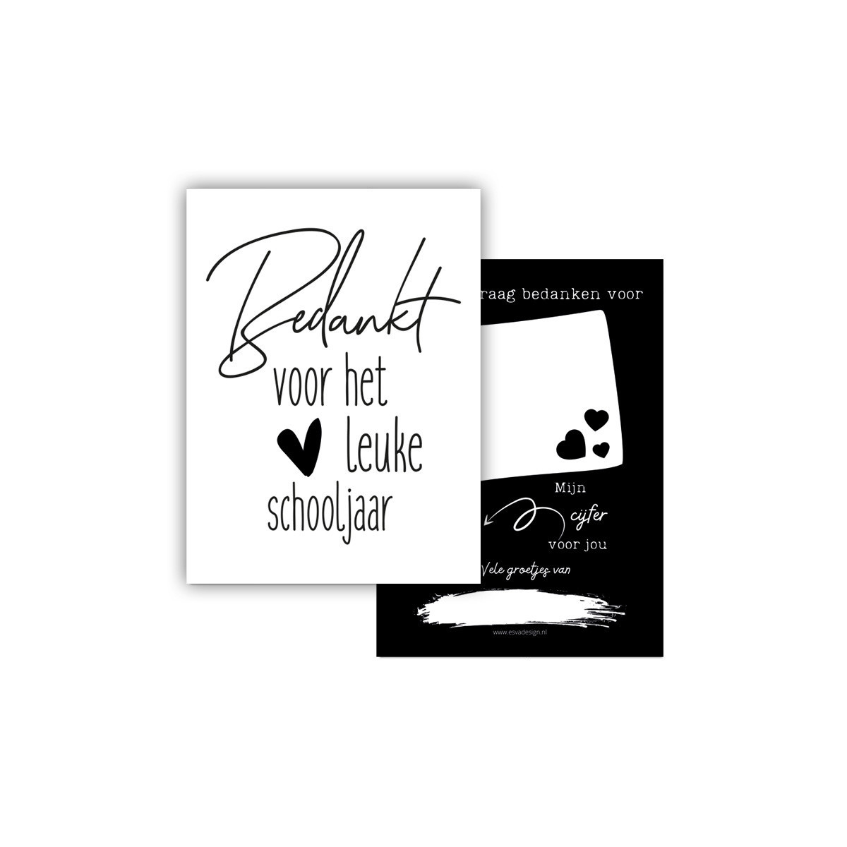 mini kaart fijne schooljaar