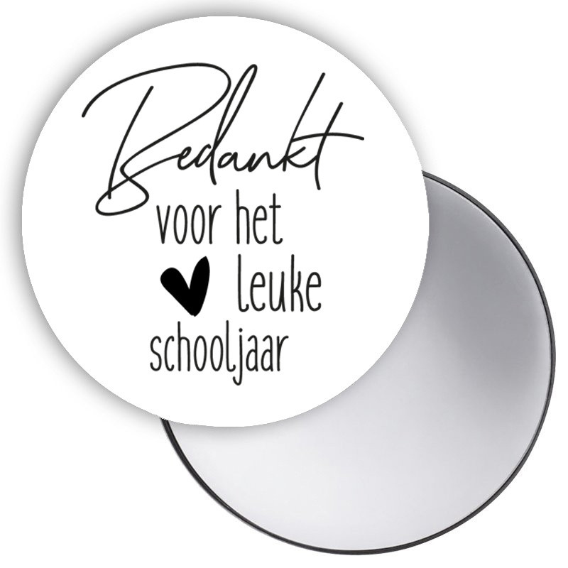 spiegeltje wit fijne schooljaar