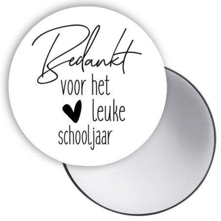 spiegeltje wit fijne schooljaar