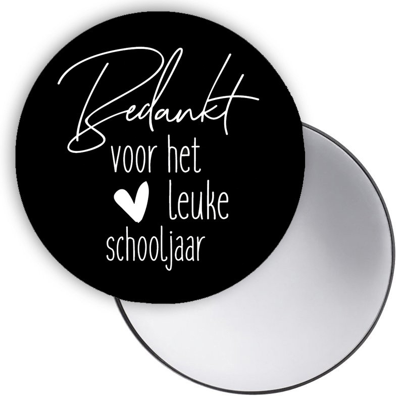 spiegeltje zwart schooljaar