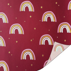 kadopapier regenboog bordeaux