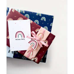 kadopapier regenboog bordeaux