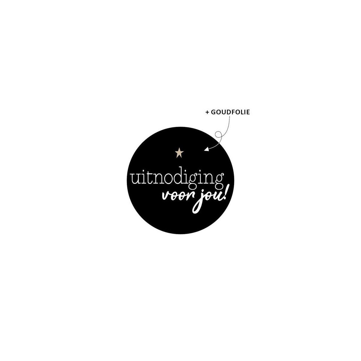 sticker uitnodiging