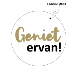sticker geniet ervan