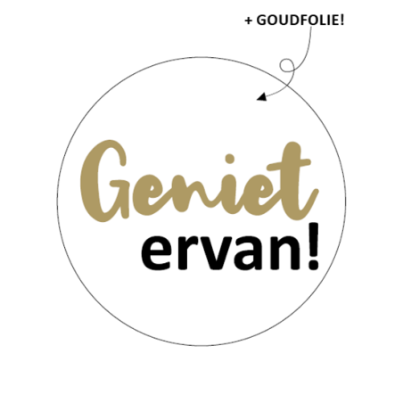 sticker geniet ervan