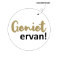 sticker geniet ervan