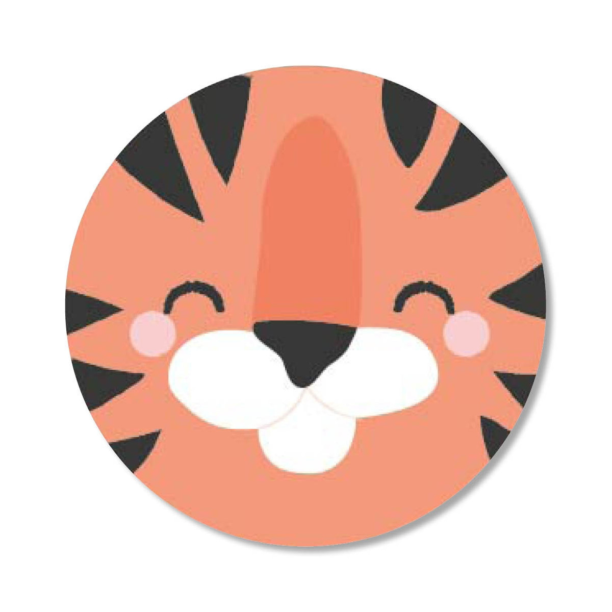 sticker tijger gezicht