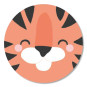 sticker tijger gezicht
