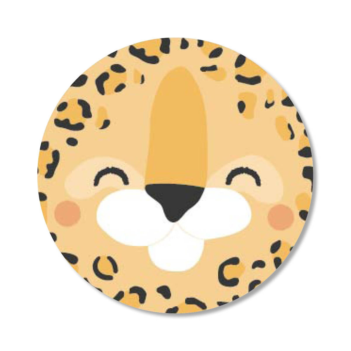sticker leopard gezicht