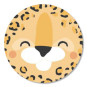 sticker leopard gezicht