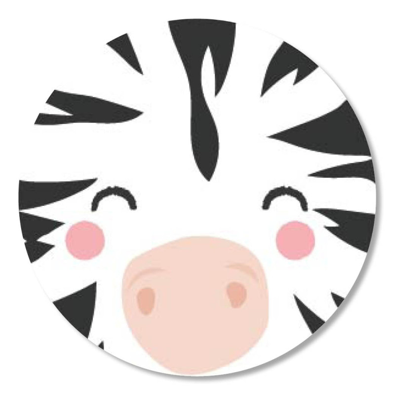 sticker zebra gezicht