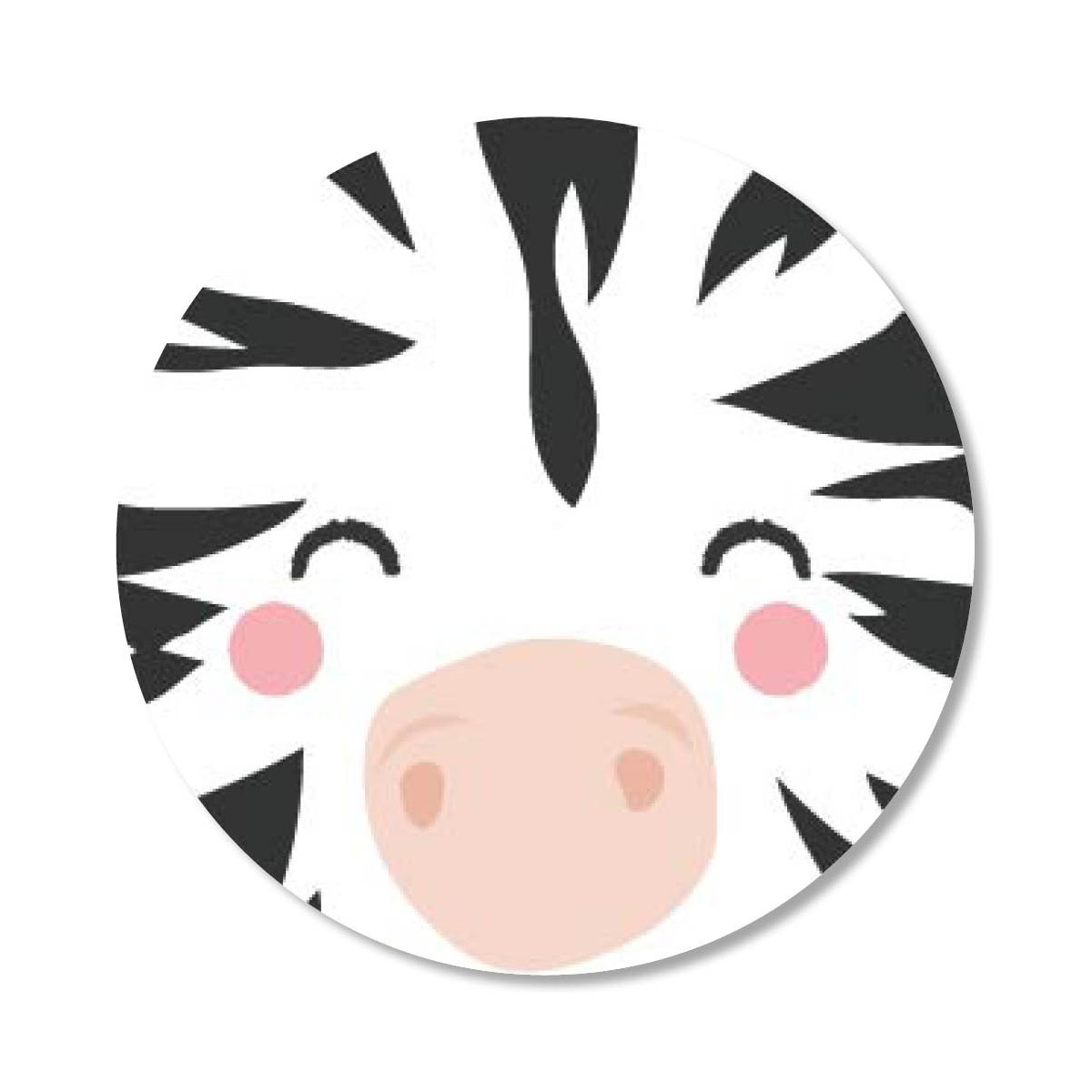 sticker zebra gezicht