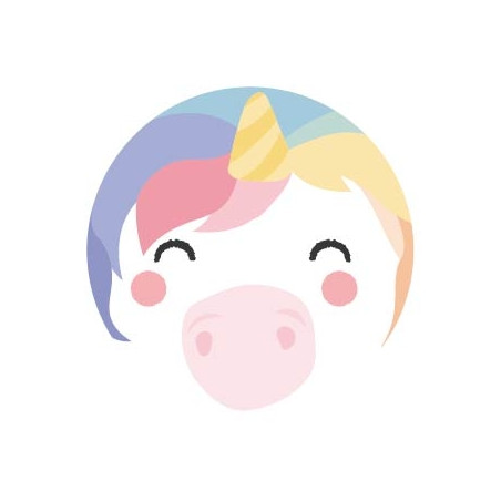 sticker unicorn gezicht