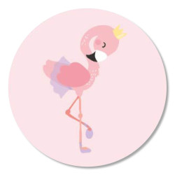sticker boho flamingo