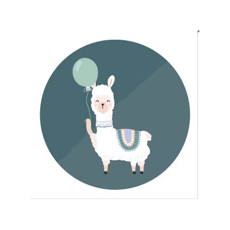 sticker alpaca ballon
