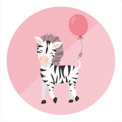 sticker zebra ballon