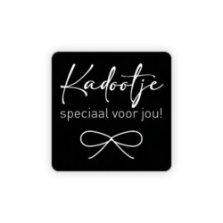 sticker vierkant kadootje