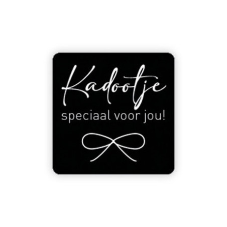 sticker vierkant kadootje
