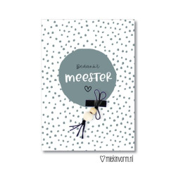 bedankt meester gelukspoppetje