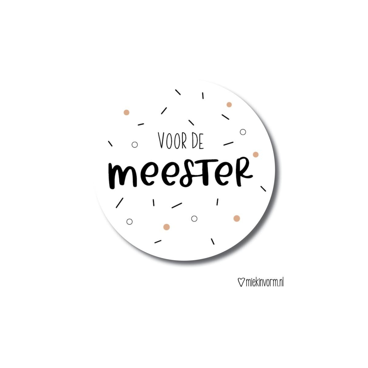 sticker meester dots sprinkles