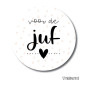 sticker juf hartje