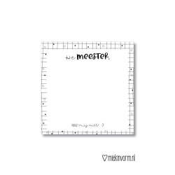 post it notes meester