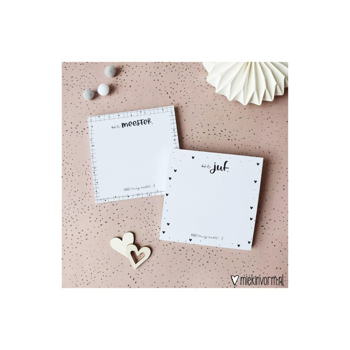 post it notes meester