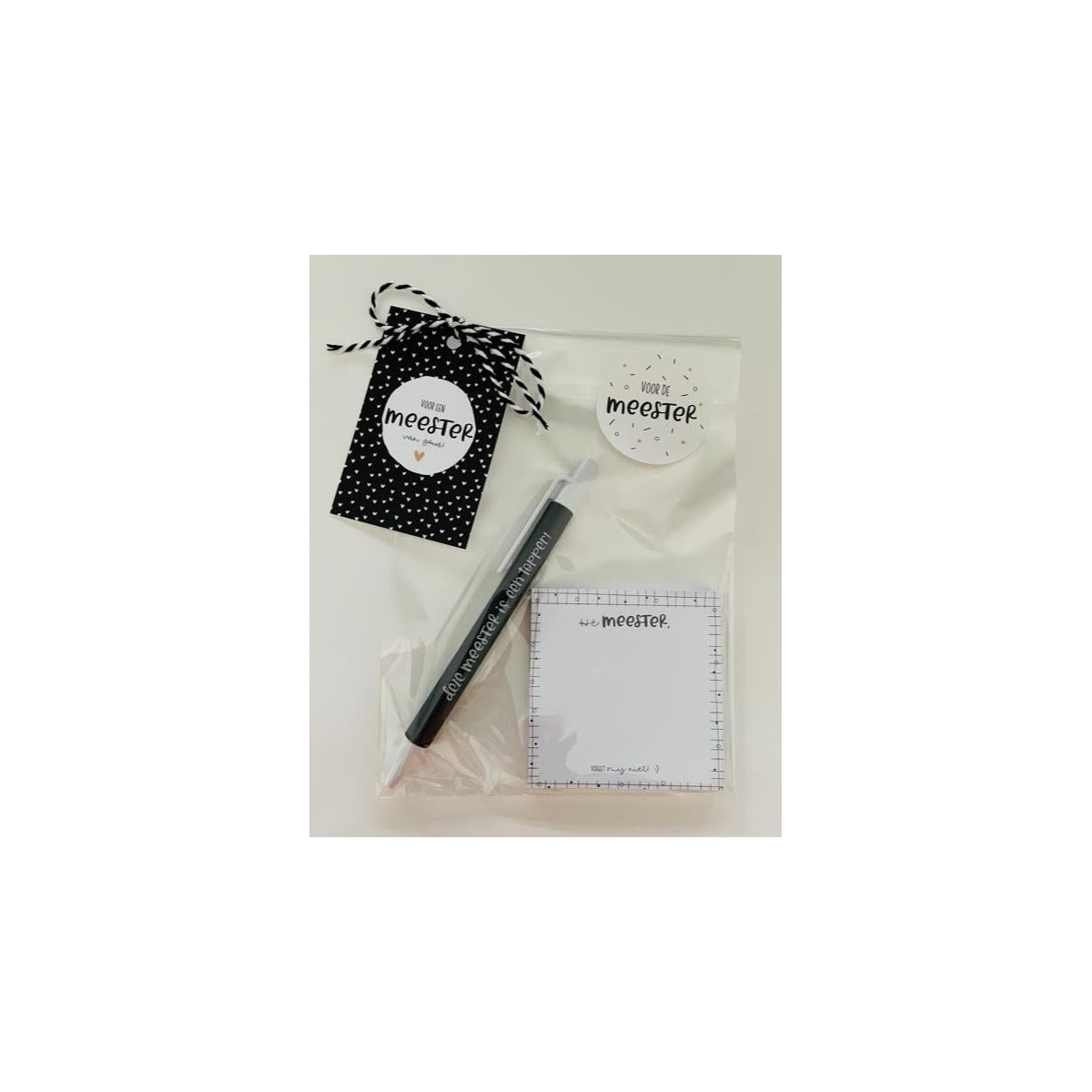 meester kadoset post it