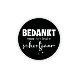 sticker bedankt leuke schooljaar