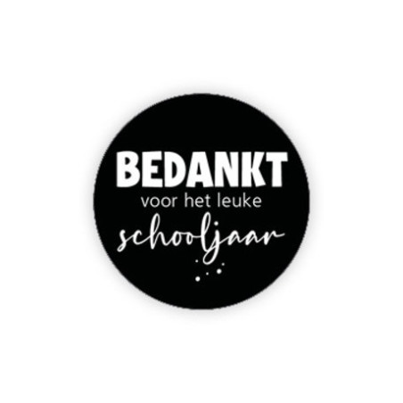 sticker bedankt leuke schooljaar