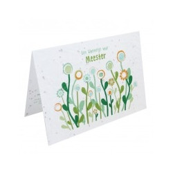 groeikaart bloemetje meester