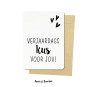 kaart verjaardagskus voor jou